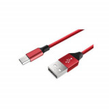 Cablu Incarcare Si Sincronizare Date Micro USB Textil Rosu