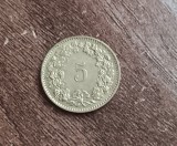 C50 - Moneda foarte veche - Elvetia - 5 rappen - 1985, Europa