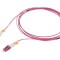 Patch cord cu fibră OM4 LC/UPC, 5m, roz