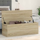 vidaXL Cutie de depozitare, stejar sonoma, 102x35x35cm, lemn prelucrat