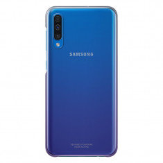 Husa Plastic Samsung Galaxy A50 A505 / Samsung Galaxy A50s A507 / Samsung Galaxy A30s A307, Gradation Cover, Violet Transparenta EF-AA505CVEGWW