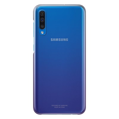 Husa Plastic Samsung Galaxy A50 A505 / Samsung Galaxy A50s A507 / Samsung Galaxy A30s A307, Gradation Cover, Violet Transparenta EF-AA505CVEGWW foto