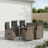 Cumpara ieftin Set dining pentru exterior 7 buc. Gri deschis si gri inchis