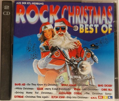 Various &amp;lrm;&amp;ndash; Rock Christmas - Best Of NM / NM dublu cd muzica de Craciu sarbatori iarna pop rock Poilystar Germania 1995 foto