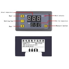 Termostat W3230 12V DC incubator clocitoare maternitate uscator sera