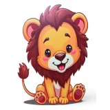 Figurină decor botez leu 40 cm &ndash; decor mare candy bar / panou foto safari