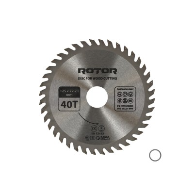 Disc taiat lemn ROTOR 125*22,23 40T Innovative ReliableTools foto