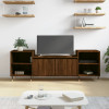 Comoda TV, stejar maro, 160x35x55 cm, lemn prelucrat GartenMobel Dekor, vidaXL