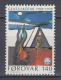 FEROE 1978 - CERCETASIE /50 ANI SERIE MNH