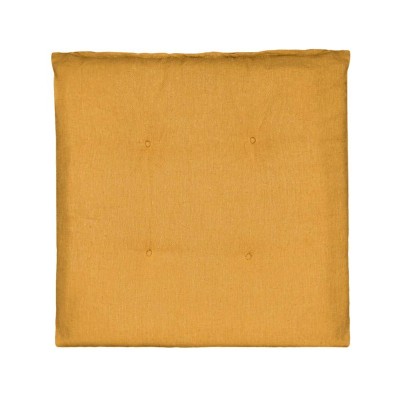 Perna pentru scaun, 40x40 cm, Galben, Bumbac/Poliester, ATU-080209 foto
