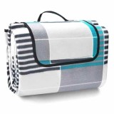 Patura Mercaton pentru Picnic sau Plaja, Pliabila Model Geanta, Impermeabila, PE, 200 x 150 cm, Albastru