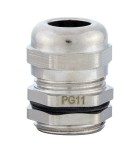 Presetupa metalica PG11, alama nichelata, 5-10mm, IP68, LEDO, cu contrapiulita, -40...+200&deg;C, cabluri, conexiuni, protectie praf si apa