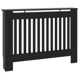 Cumpara ieftin Masca pentru calorifer, negru, 112 x 19 x 81,5 cm, lemn prelucrat