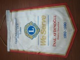 fanion Splendid matase LIONS INTERNATIONAL TURCIA 1989-1990.
