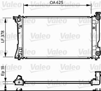 VALEO 734712 Radiator, racire motor foto