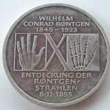 Germania 10 marci / mark 1995 D argint, Europa