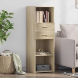 VidaXL Dulap &icirc;nalt, stejar sonoma, 40x42,5x124 cm, lemn prelucrat