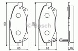 Set placute frana,frana disc TOYOTA COROLLA Verso (ZER, ZZE12, R1) (2004 - 2009) BOSCH 0 986 494 054