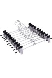 Cumpara ieftin Set 10 cleme metalice pentru umerașe pentru fuste și pantaloni 28 cm ForHouse