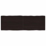VidaXL Blat masă, 120x40x(2-6) cm, maro, lemn tratat contur organic