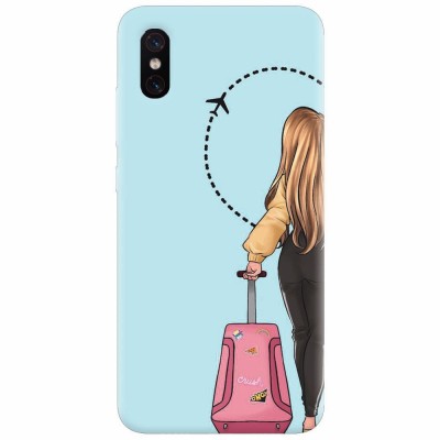 Husa silicon pentru Xiaomi Mi 8 Pro, Travel Girl foto
