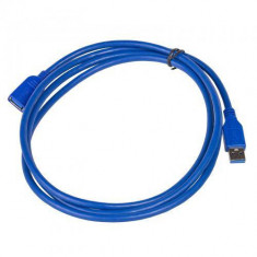 Cablu AKYGA AK-USB-10 USB Male - USB Female 1.8m Blue foto