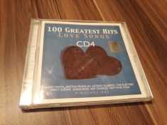 CD 100 GREATEST HITS LOVE SONGS CD 4 ORIGINAL foto
