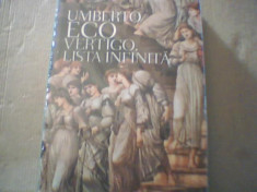 Umberto Eco - VERTIGO. LISTA INFINITA { Rao, 2009 } / in tipla foto