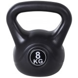 Cumpara ieftin HOMCOM Kettlebell 8 kg, Ganteră pentru Antrenament de Forță și Fitness, 22x17x24 cm, Negru | Aosom Romania