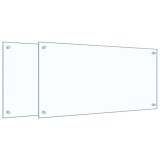 Cumpara ieftin Panou antistropi bucatarie 2 buc. transparent 80x40 cm sticla