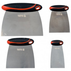 YATO Set 4 spacluri inox, 50-150 mm cu maner din plastic