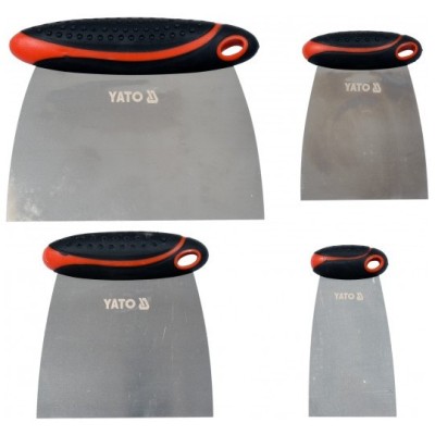YATO Set 4 spacluri inox, 50-150 mm cu maner din plastic foto