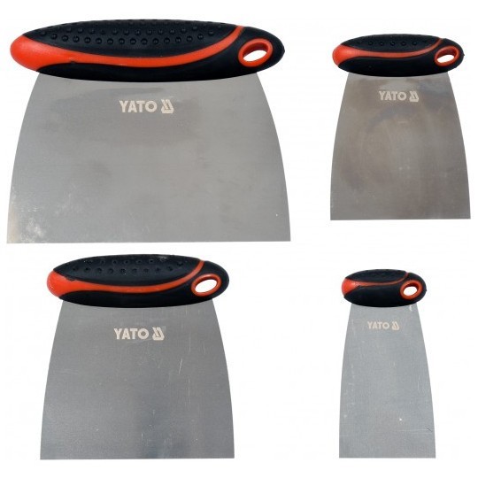 YATO Set 4 spacluri inox, 50-150 mm cu maner din plastic