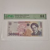 Bancnota 50000 Lei 1996 UNC, Gradata PMG 64 - Colectie Numismatica