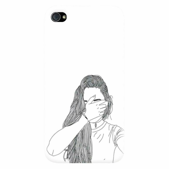 Husa silicon pentru Apple Iphone 4 / 4S, Dont Look