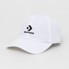Converse șapcă culoarea alb, cu imprimeu 10022131.A02-White