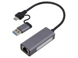 Adaptor rețea USB 3.1 Gigabit Ethernet Grey