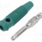 Conector banană 4mm 16A 60V verde Hirschmann T&amp;M