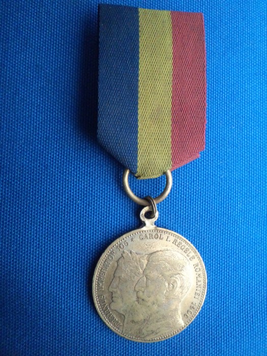 MEDALIA JUBILEULUI DIN 1906 --FF RARA CALITATE