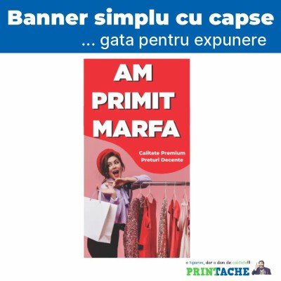 Banner stradal Am primit marfa - second hand foto