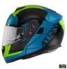 Casca modulabila pentru scuter - motocicleta MT Atom SV Adventure A7 albastru lucios Pinlock ready &ndash; tip MT-V-16 XS (53/54cm)