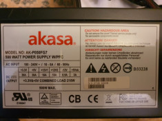 Sursa Akasa AK-P050FG7 BKEUV, ATX, 500W seria Paxpower foto