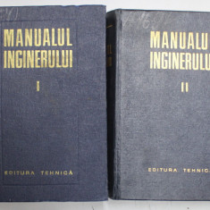 MANUALUL INGINERULUI , VOL. I - II , MATEMATICA - FIZICA / MECANICA - CHIMIE GENERALA - MASURARI , 1965