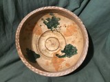 Arta si Traditie - Farfurie / Blid / Strachina / Castron de Horezu jud Valcea ceramica utilitara mijlocul sec XX !