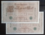 Germania, 2 x 1.000 Mark 1910, Consecutive.