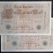 Germania, 2 x 1.000 Mark 1910, Consecutive.