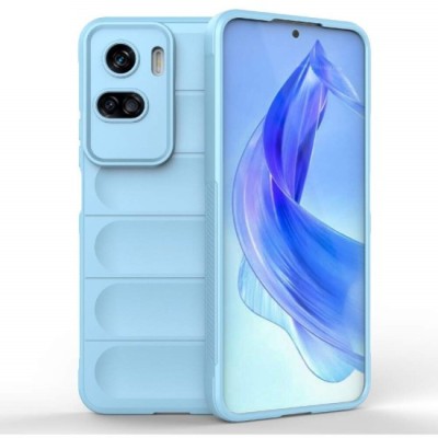 Husa wave, compatibila cu Honor 90 Lite, Grip Anti-Soc, Tpu, Baby Blue foto