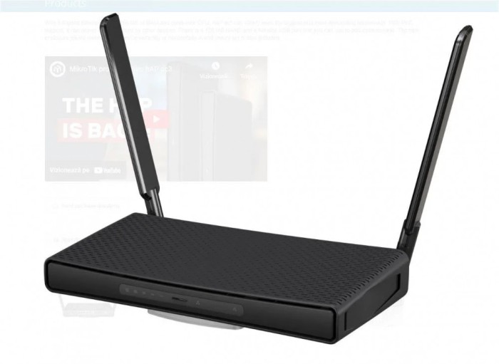 Miktrotik HAP AC1200 DUAL BAND WIRELESS ROUTER, 5 PORTURI