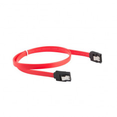 Cablu de conectare , Lanberg , SATA Data II mama/mama 6GB/S , 0.3 m , rosu foto