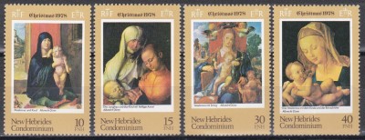 Noile Hebride 1978 - Crăciun - Tablouri de D&amp;uuml;rer - Versiunea engleză, MNH foto